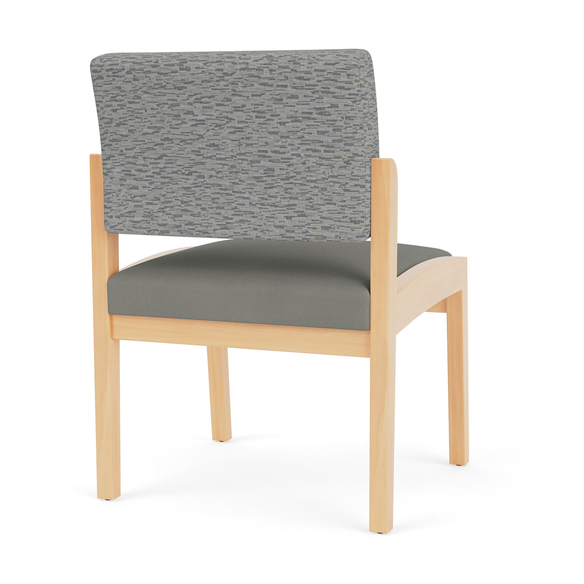 Lenox Wood Waiting Reception Armless Guest Chair Wood Frame