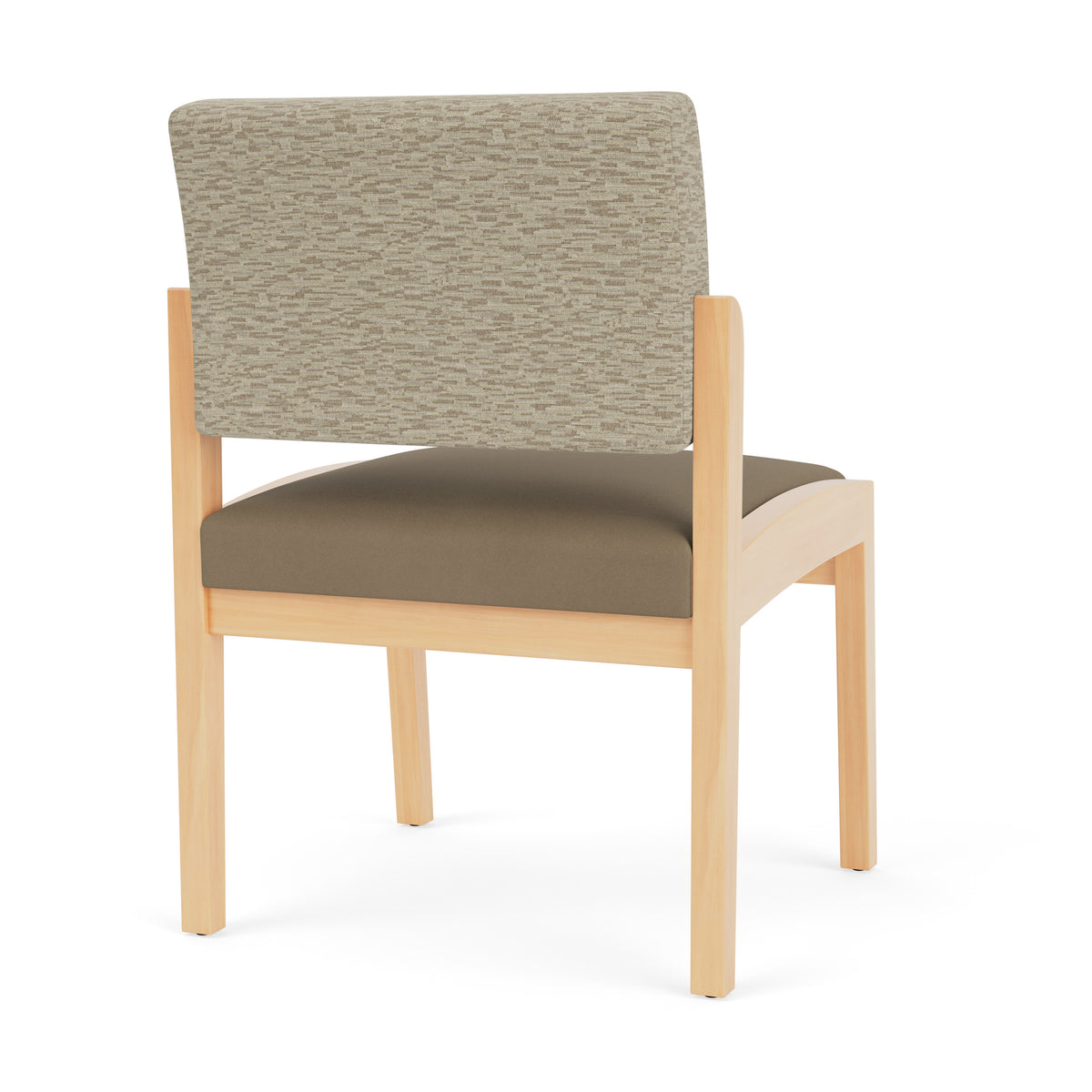 Lenox Wood Waiting Reception Armless Guest Chair Wood Frame