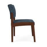 Lenox Wood Waiting Reception Armless Guest Chair Wood Frame
