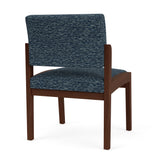 Lenox Wood Waiting Reception Armless Guest Chair Wood Frame