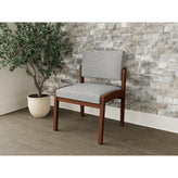 Lenox Wood Waiting Reception Armless Guest Chair Wood Frame