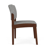 Lenox Wood Waiting Reception Armless Guest Chair Wood Frame