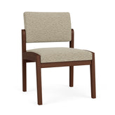 Lenox Wood Waiting Reception Armless Guest Chair Wood Frame