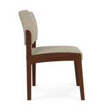 Lenox Wood Waiting Reception Armless Guest Chair Wood Frame