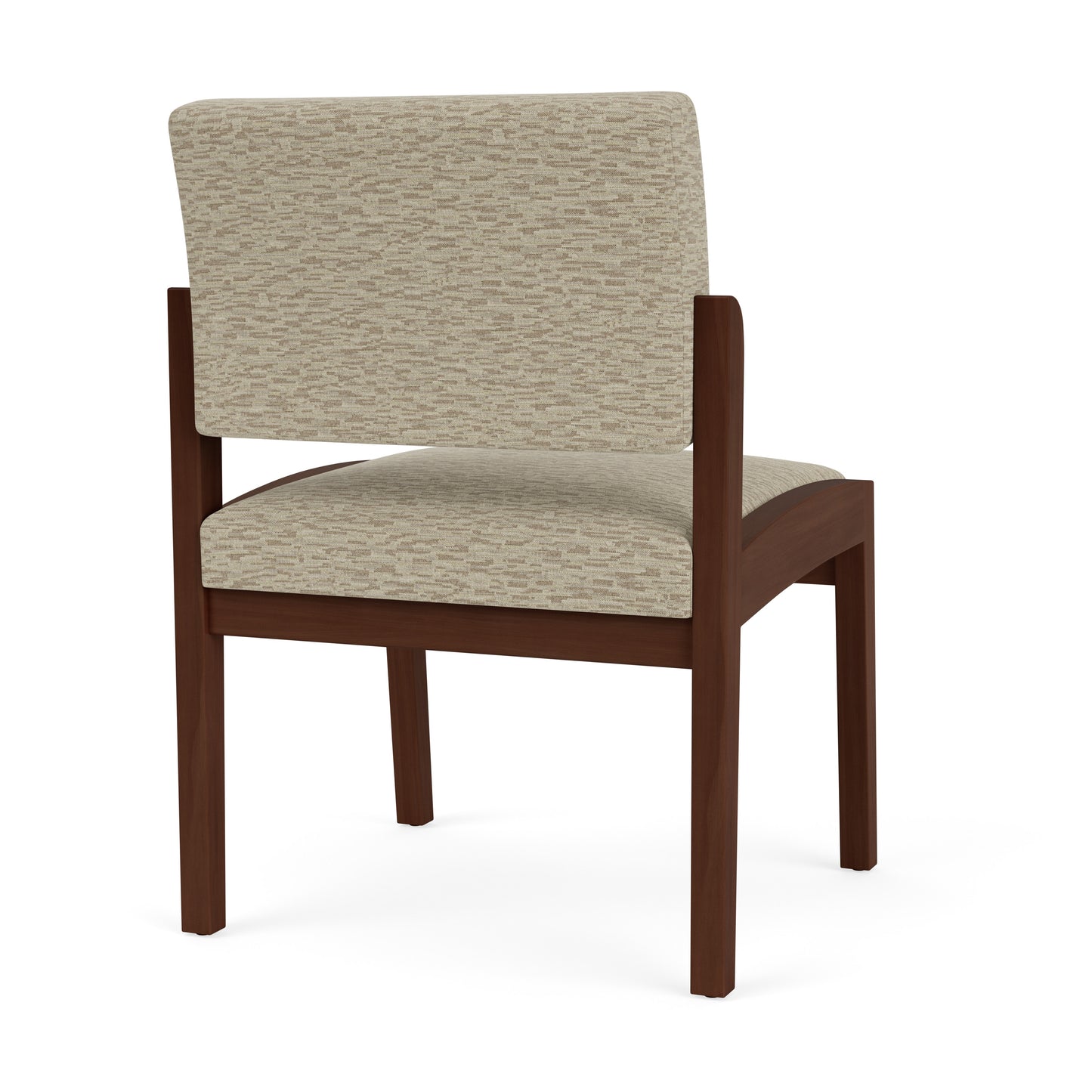 Lenox Wood Waiting Reception Armless Guest Chair Wood Frame