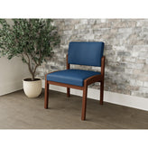 Lenox Wood Waiting Reception Armless Guest Chair Wood Frame