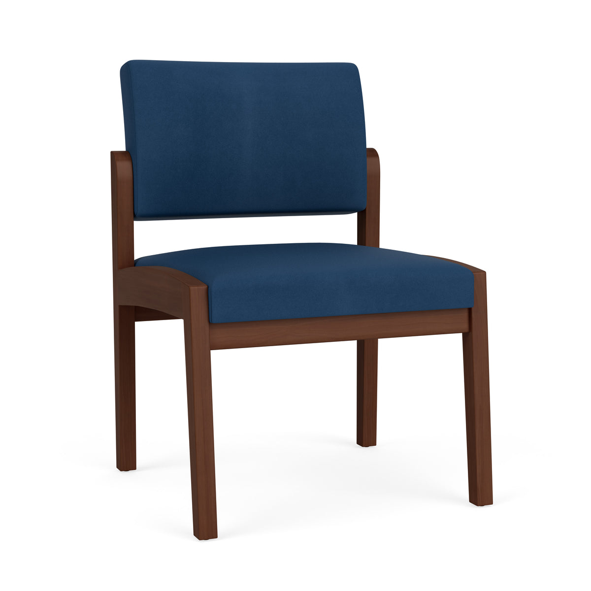 Lenox Wood Waiting Reception Armless Guest Chair Wood Frame