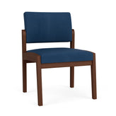 Lenox Wood Waiting Reception Armless Guest Chair Wood Frame