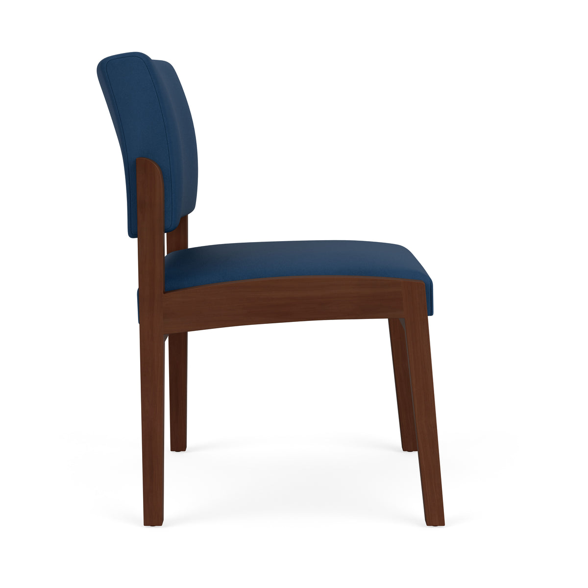 Lenox Wood Waiting Reception Armless Guest Chair Wood Frame