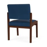 Lenox Wood Waiting Reception Armless Guest Chair Wood Frame