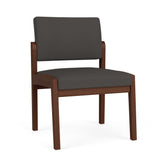 Lenox Wood Waiting Reception Armless Guest Chair Wood Frame