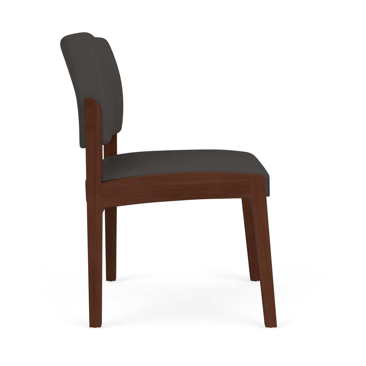 Lenox Wood Waiting Reception Armless Guest Chair Wood Frame