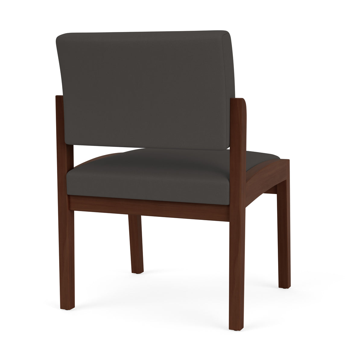 Lenox Wood Waiting Reception Armless Guest Chair Wood Frame