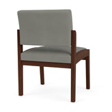 Lenox Wood Waiting Reception Armless Guest Chair Wood Frame
