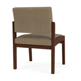 Lenox Wood Waiting Reception Armless Guest Chair Wood Frame