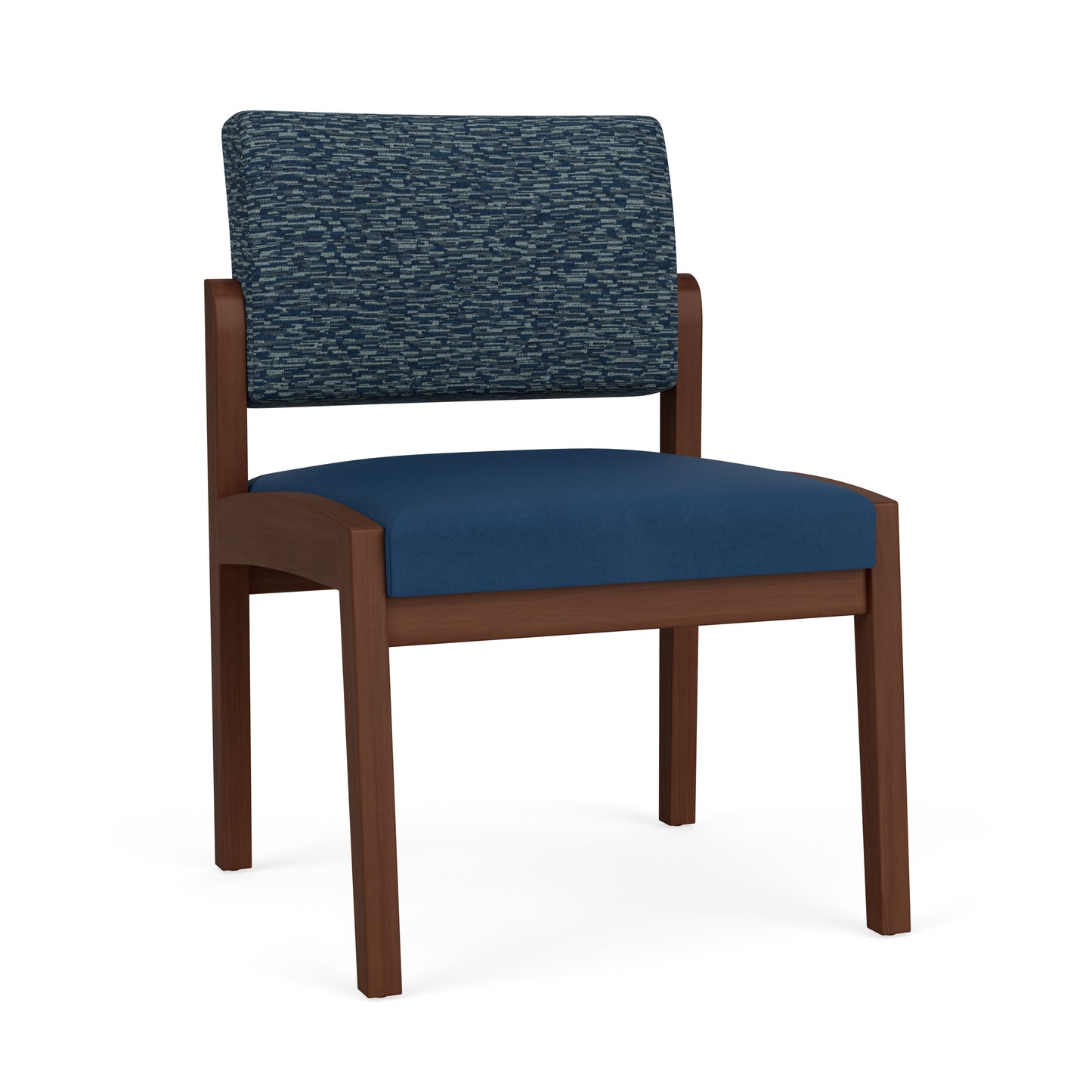 Lenox Wood Waiting Reception Armless Guest Chair Wood Frame