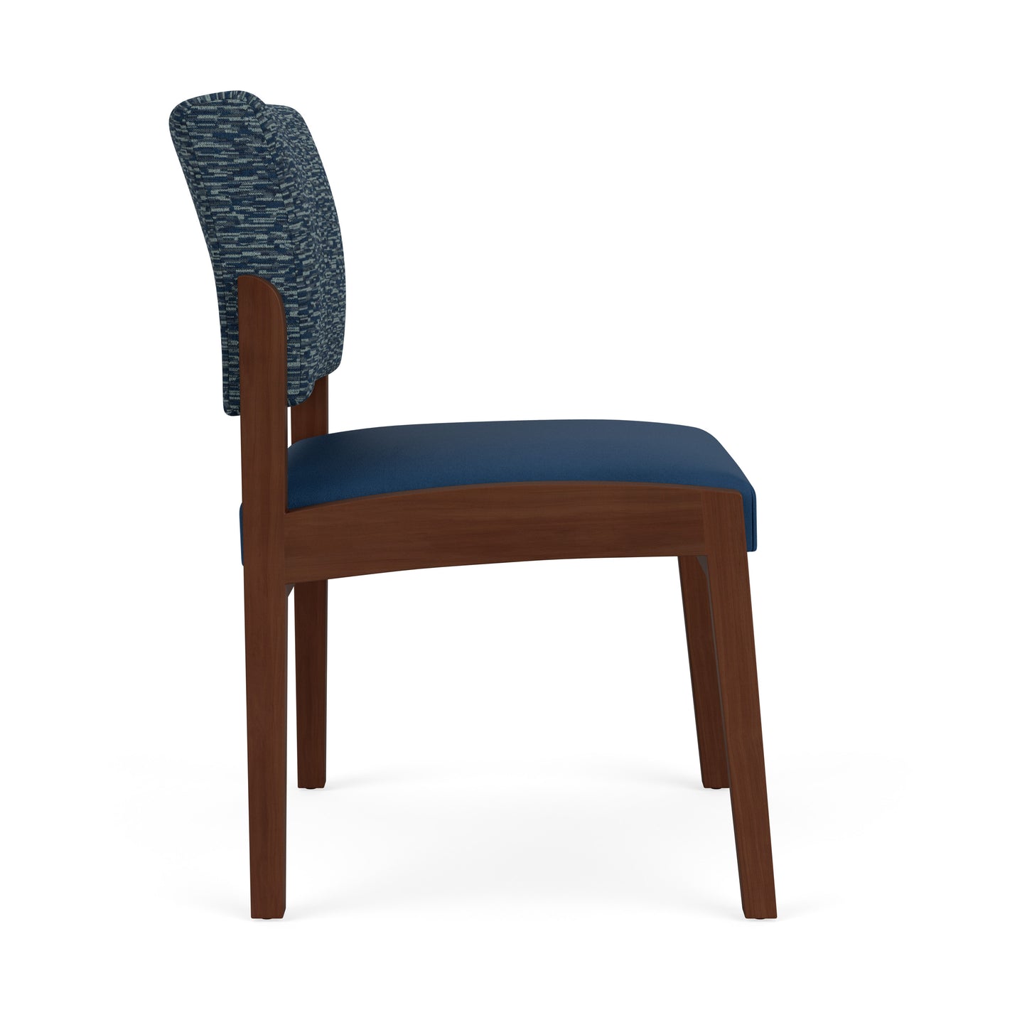Lenox Wood Waiting Reception Armless Guest Chair Wood Frame