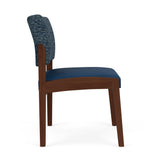 Lenox Wood Waiting Reception Armless Guest Chair Wood Frame