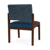 Lenox Wood Waiting Reception Armless Guest Chair Wood Frame