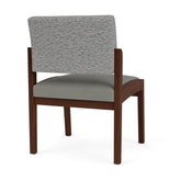 Lenox Wood Waiting Reception Armless Guest Chair Wood Frame