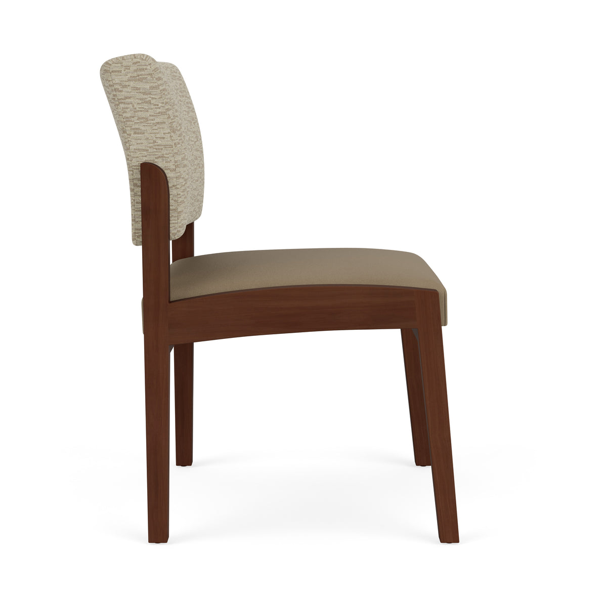 Lenox Wood Waiting Reception Armless Guest Chair Wood Frame