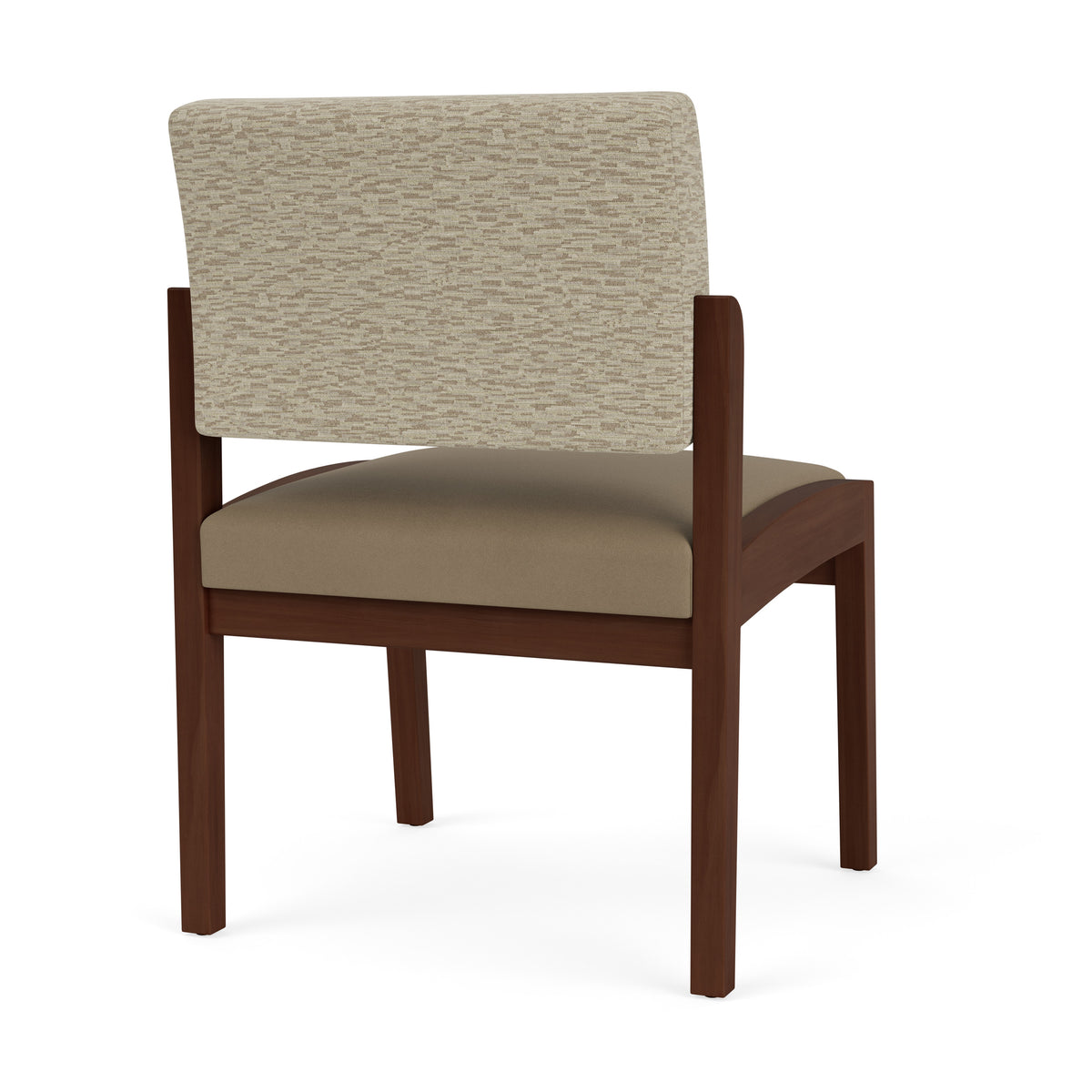 Lenox Wood Waiting Reception Armless Guest Chair Wood Frame