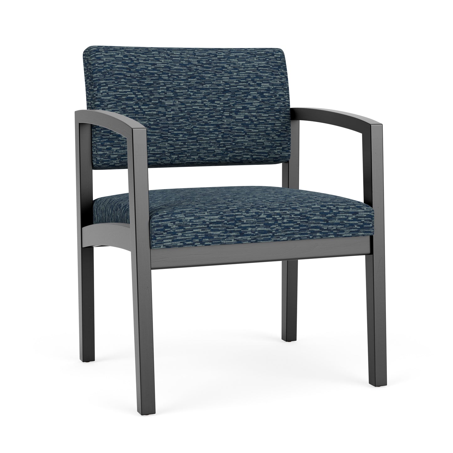 Lenox Wood Waiting Reception Wide Guest Chair Wood Frame