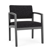 Lenox Wood Waiting Reception Wide Guest Chair Wood Frame