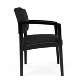 Lenox Wood Waiting Reception Wide Guest Chair Wood Frame