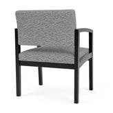 Lenox Wood Waiting Reception Wide Guest Chair Wood Frame
