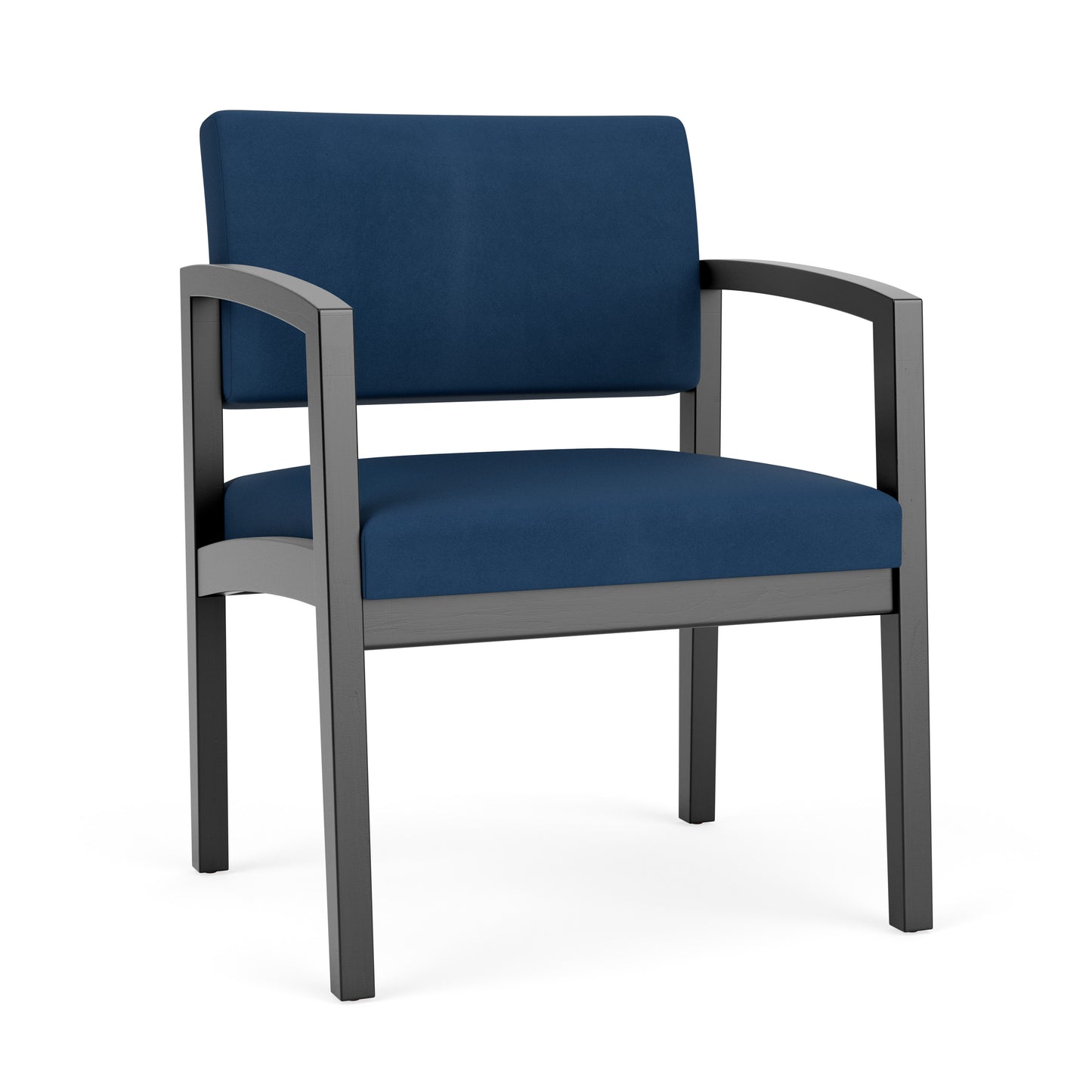 Lenox Wood Waiting Reception Wide Guest Chair Wood Frame