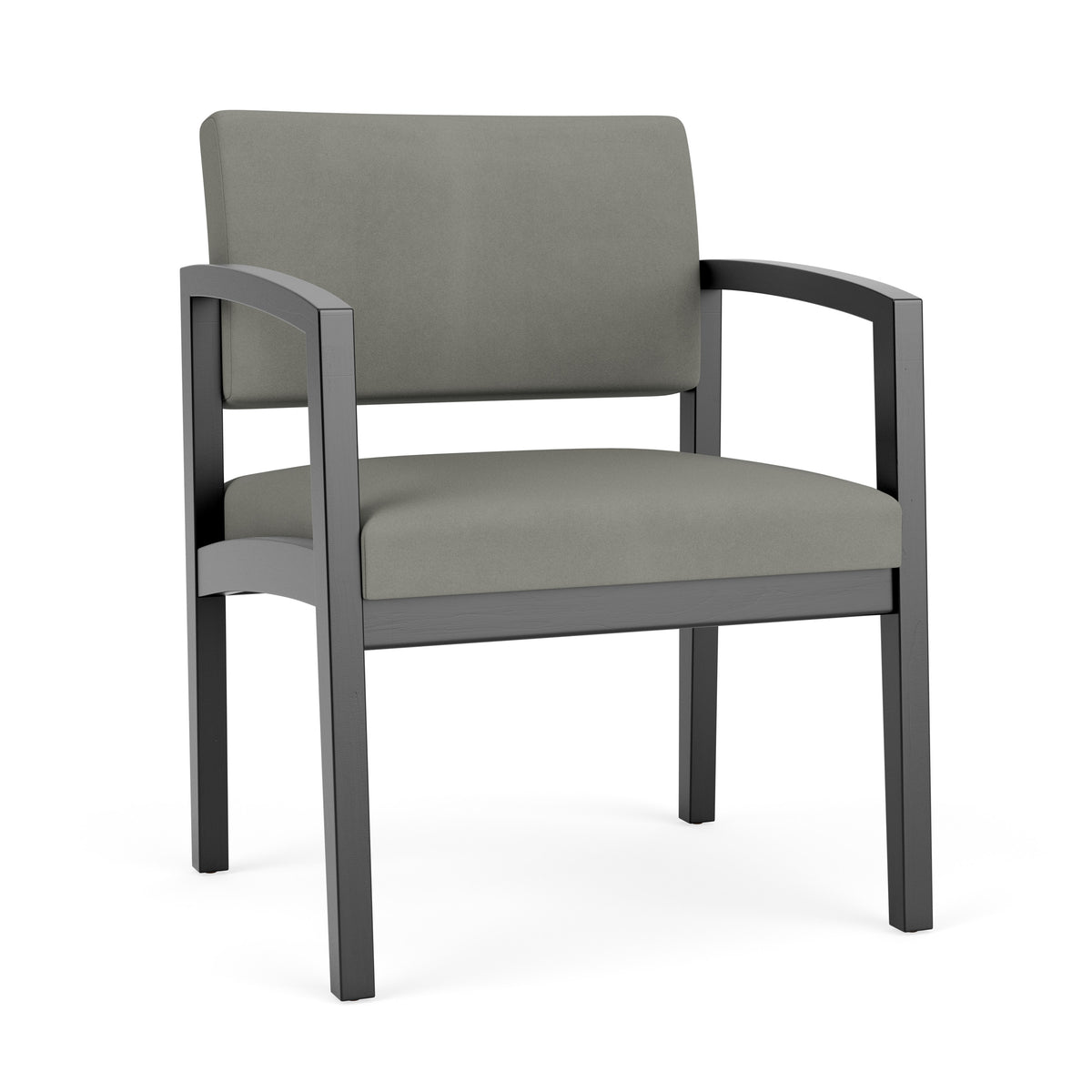 Lenox Wood Waiting Reception Wide Guest Chair Wood Frame