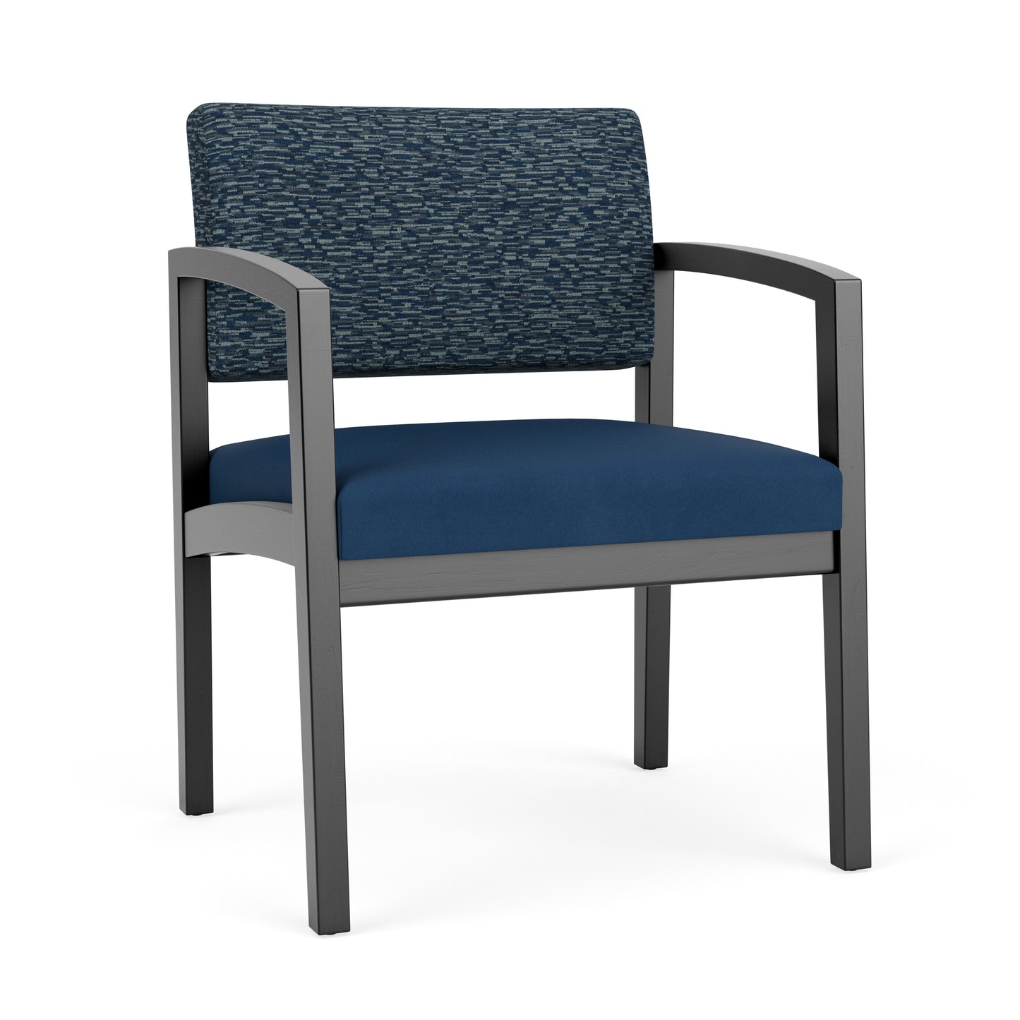 Lenox Wood Waiting Reception Wide Guest Chair Wood Frame