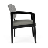 Lenox Wood Waiting Reception Wide Guest Chair Wood Frame