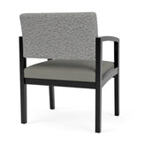 Lenox Wood Waiting Reception Wide Guest Chair Wood Frame