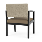Lenox Wood Waiting Reception Wide Guest Chair Wood Frame