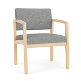 Lenox Wood Waiting Reception Wide Guest Chair Wood Frame