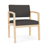 Lenox Wood Waiting Reception Wide Guest Chair Wood Frame