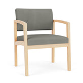Lenox Wood Waiting Reception Wide Guest Chair Wood Frame