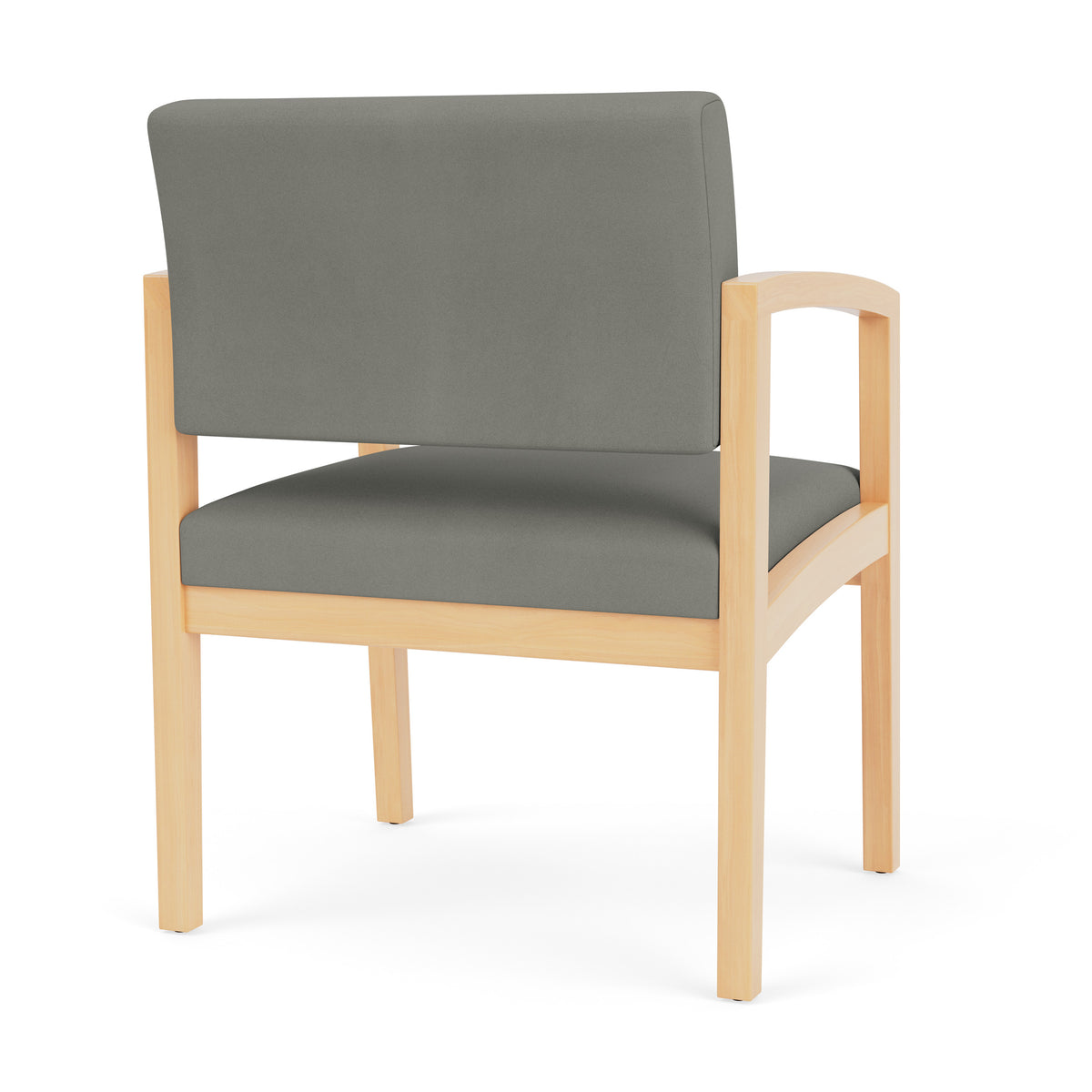 Lenox Wood Waiting Reception Wide Guest Chair Wood Frame