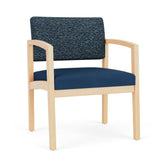 Lenox Wood Waiting Reception Wide Guest Chair Wood Frame