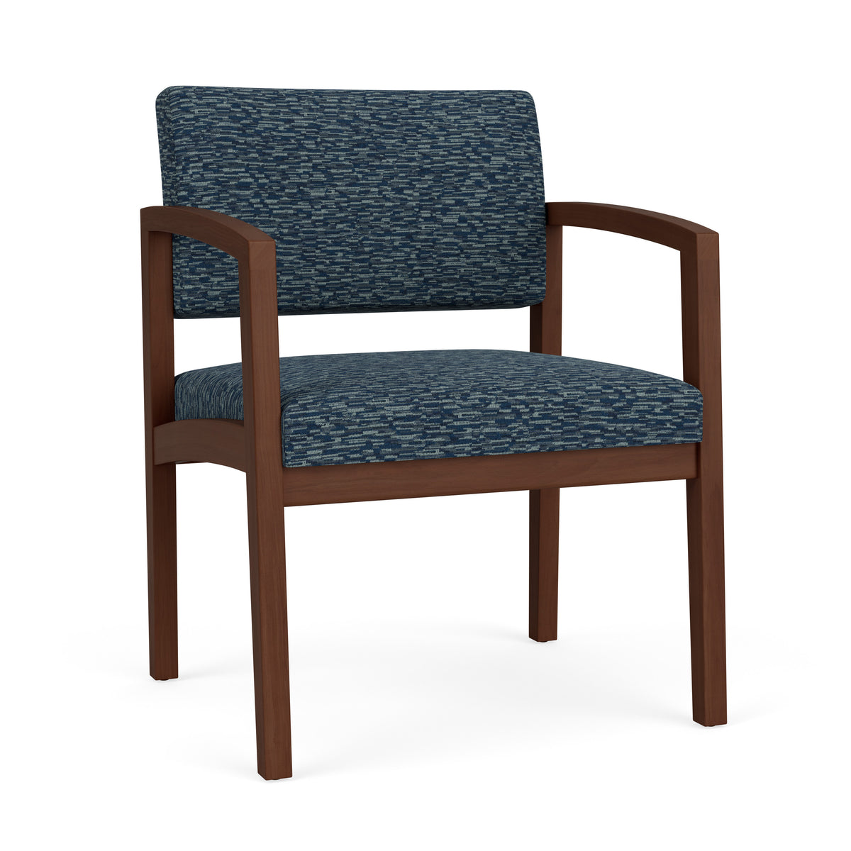 Lenox Wood Waiting Reception Wide Guest Chair Wood Frame