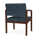 Lenox Wood Waiting Reception Wide Guest Chair Wood Frame
