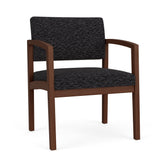 Lenox Wood Waiting Reception Wide Guest Chair Wood Frame