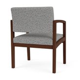Lenox Wood Waiting Reception Wide Guest Chair Wood Frame
