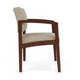Lenox Wood Waiting Reception Wide Guest Chair Wood Frame