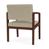 Lenox Wood Waiting Reception Wide Guest Chair Wood Frame