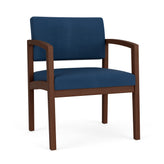 Lenox Wood Waiting Reception Wide Guest Chair Wood Frame