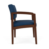Lenox Wood Waiting Reception Wide Guest Chair Wood Frame