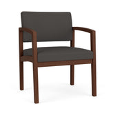Lenox Wood Waiting Reception Wide Guest Chair Wood Frame